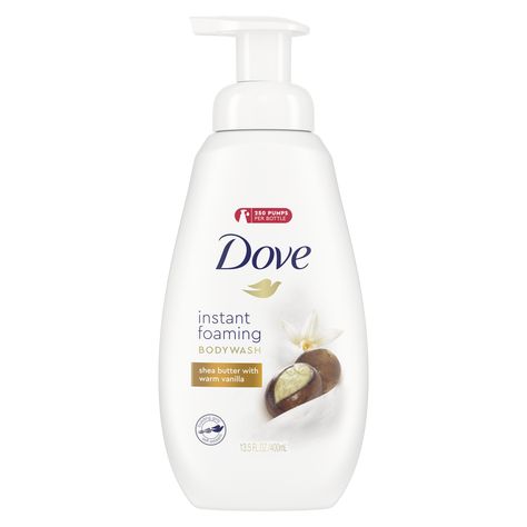 Dove Shea Butter, Foam Body Wash, Vanilla Body Wash, Foaming Body Wash, Dove Body Wash, Shower Foam, Mild Cleanser, Shea Body Butter, Body Cleanse