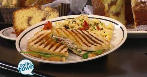 Get the recipe for Chicken Pomodori Panini - one of the favorites at the new Corner Bakery Cafe in SoBro! Chicken Panini, Corner Bakery, Recipe For Chicken, Bakery Recipes, Bakery Cafe, Us Foods, The Recipe, Waffles, Food To Make