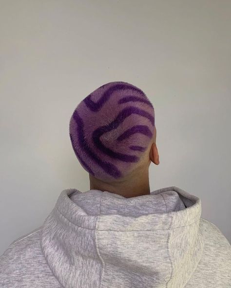 #directionshair #directionshaircolour #semipermanent #hairstyles #hairideas #hairoftheday #hairinspo #hairtrends #hairgoals #instahair #colourfulhair #hairlove #vividhair #hair #haircolour #vegan #colour #hairdye #veganhair #crueltyfree #springhair #summerhair #buzzcut #purplehair #menshair Directions Hair Colour, Bleached Hair Men, Shaved Head Designs, Cool Hair Designs, Hair Colour Design, Dyed Hair Men, Shaved Hair Designs, Buzzed Hair, Hair Patterns