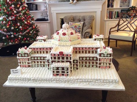 Ginger bread House at Fisher House in Walter Reed Military Medical Hospital. It was donated i do not remember the name of the association that made it. Hospital Gingerbread House, Gingerbread House Competition, Xmas Gingerbread, Gingerbread House Ideas, Medical Hospital, Gingerbread House Decorations, Remember The Name, House Decorations, Beautiful Rose Flowers