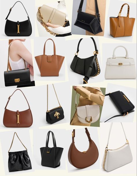 Charles And Keith Bags Aesthetic, Charles And Keith Aesthetic, Charles And Keith Bags Outfit, Charles And Keith Bags, Charles And Keith, 2023 Ideas, Designer Purses And Handbags, Classic Capsule Wardrobe, Expensive Bag