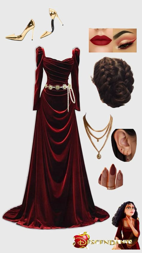 Descendants OC Descendants Oc, Mother Gothel, Disney Descendants Movie, Holloween Costume, Preppy Fall, Fandom Outfits, Halloween Costume Outfits, Winter Formal, Disney Descendants