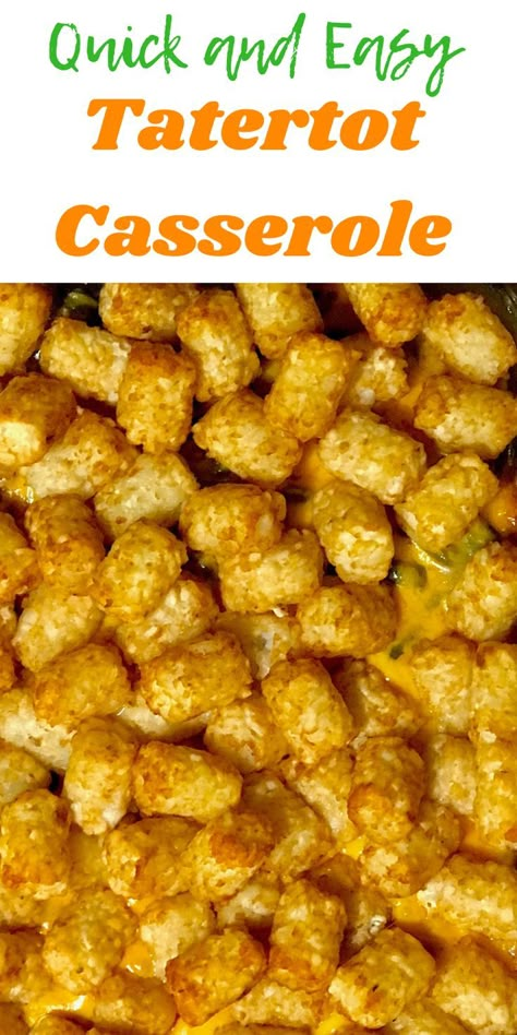 Easy Tator Tot Casserole, Tot Recipes, Easy Tater Tot Casserole, Easy Tater Tots, Fries Recipes, Tater Tot Recipes, Hamburger Dishes, Tater Tot Casserole Recipes, Tot Casserole