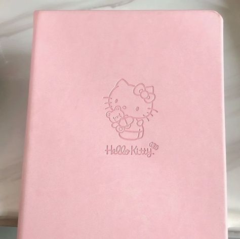 Hello Kitty Journal, Hello Kitty Notebook, Work It Girl, Pink Academia, Hello Kitty Wallpaper Hd, Perfume Bottle Design, Kitty Items, Kitty Stuff, Pink Hello Kitty