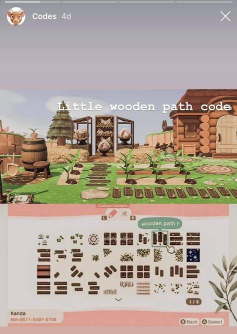 Animal Crossing Farm Path Code, Wooden Path Animal Crossing, Acnh Wood Planks Path Code, Animal Crossing Wood Path, Acnh Wooden Path Code, Anch Paths Wood, Acnh Pathways, Japanese China, Cottagecore Animal Crossing