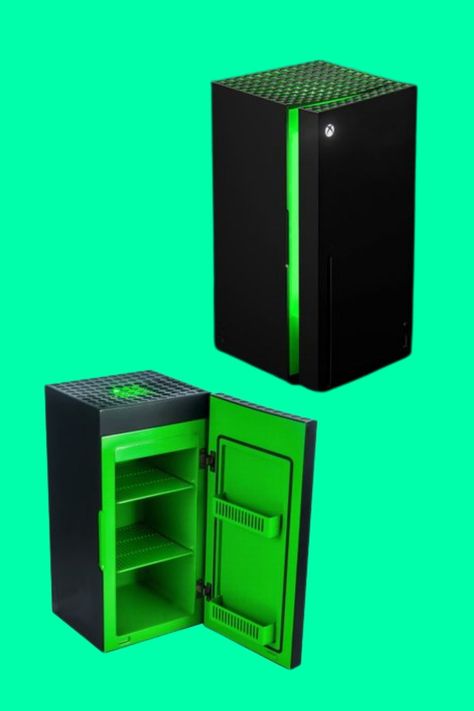 The 18-inch-tall product was born out of meme; back in 2019 when Microsoft first introduced the Xbox Series X. Find out where to buy it. Xbox One Accessories, Xbox Mini Fridge, Xbox Decor, Diy Inventions, Gaming Pillow, Green Laser Pointer, Custom Consoles, Free Gift Card Generator, X Box