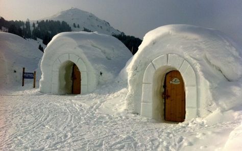 Igloo Village, Austria Igloo Village, Mansion Modern, Igloo House, Traveling World, City On A Hill, Cold Places, Unusual Hotels, Ethical Travel, Arctic Ice