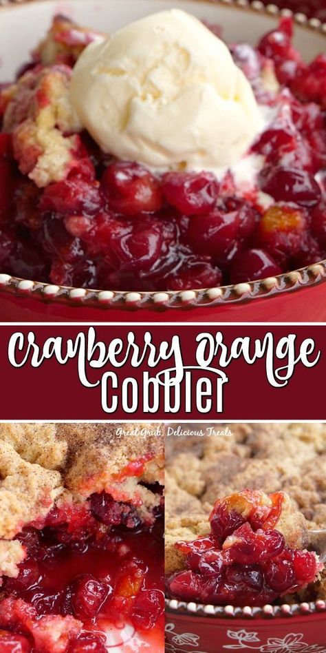 Apr 13, 2020 - Cranberry Orange Cobbler is loaded with fresh cranberries, orange zest & pulp and topped with a delicious cobbler topping. Perfect dessert for the holidays. Homemade Cranberries, Orange Cobbler, Holiday Baking Thanksgiving, Homemade Cobbler, Cranberry Cobbler, Cranberry Dessert, Thanksgiving Foods, Cobbler Topping, Bread Puddings