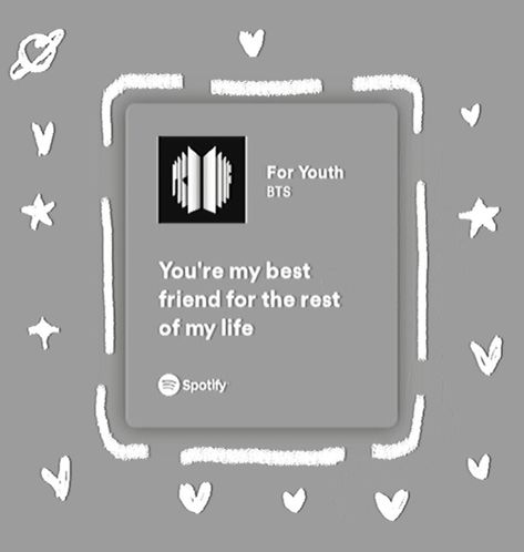 Spotify Printable, Kpop Spotify Aesthetic, Best Friend Spotify, Bts Spotify Aesthetic, Song Lyrics About Friends, Music Spotify Aesthetic, Clumsy Quotes, Bts Spotify, Spotify Design