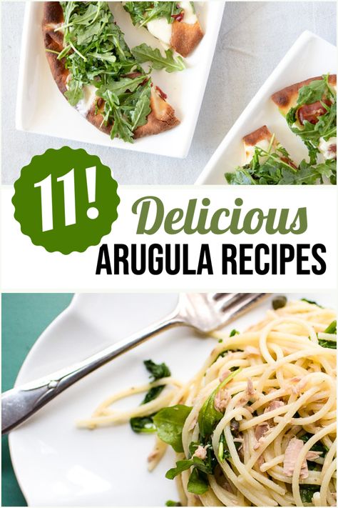 Dinner Recipe With Arugula, What Can I Make With Arugula, Things To Do With Arugula, Arugula Dinner Recipes, Cooking With Arugula, What To Do With Arugula, Arugula Soup Recipes, How To Use Arugula, Spinach And Arugula Recipes