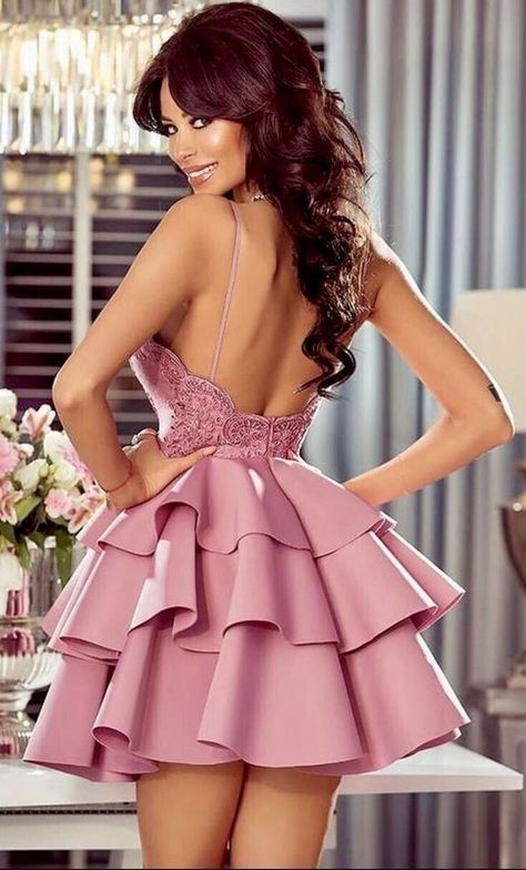 Short Bridal Dress, Classy Short Dresses, Mini Prom Dresses, Lace Gown Styles, Dinner Dress Classy, Lace Dress Styles, Effortlessly Chic Outfits, Dress Classy, Pretty Prom Dresses