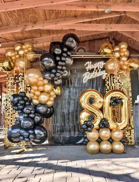 80th Balloon Ideas, 70th Birthday Balloon Ideas, 80th Birthday Party Ideas Grandpa, 60th Birthday Ideas For Dad Decoration, 70th Birthday Party Ideas For Dad, 60th Birthday Ideas For Dad, Old Man Birthday, Happy Birthday Grandpa, 80th Birthday Party Decorations