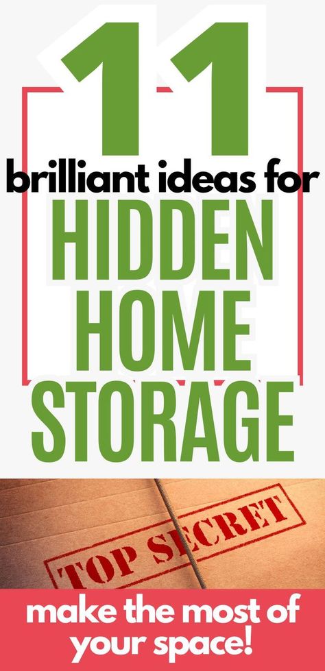 Get as much storage out of every inch of your home, without having to add in more furniture / boxes and baskets. Hidden storage is the perfect way of making the most of what you have. What will you hide in yours?! Wasted Space Ideas, Hidden Storage Ideas, Home Organisation Tips, Furniture Box, Space Ideas, Home Organisation, Hidden Storage, Storage Ideas, Declutter