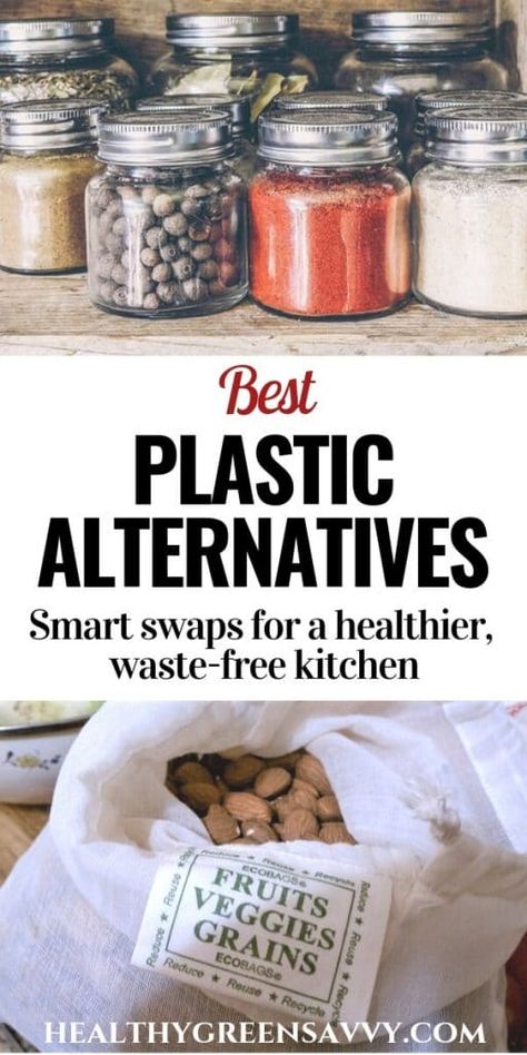 Plastic alternatives: Looking for smart ways to get plastic out of your life? Try these terrific wraps and bags to cut plastic from your kitchen! #nontoxic #plasticalternatives #greenkitchen #healthyhome Plastic Free Kitchen, Waste Free Living, Ethical Living, Plastic Alternatives, Recycling Information, Plastic Free Living, Zero Waste Kitchen, Eco Friendly Kitchen, Waste Free