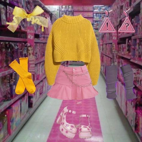 Mable Pines Outfit, Mabel Pines Outfits Style, Mabel Pines Outfits, Mable Pines, Kidcore Outfit, Gravity Falls Mabel, Jessica Day, Mabel Pines, Colored Tights