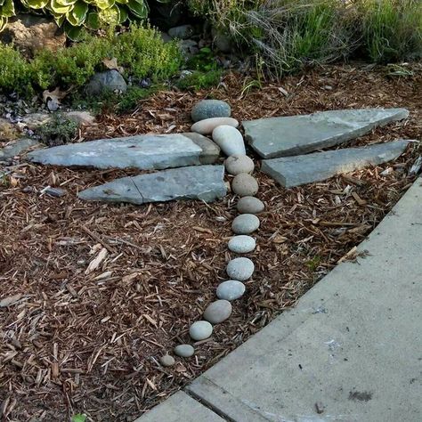 Rock Garden Design, Garden Decor Ideas, Rock Garden Landscaping, Have Inspiration, Garden Yard Ideas, Outdoor Decor Backyard, Diy Garden Projects, Ideas Garden, Garden Cottage