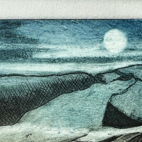 Marta Dyer-Smith on Instagram: "Another little 10 by 10, printed using a collagraph plate with intaglio technique and @intaglioprintmaker inks  #printmaker #printmakersofinstagram #printmakers #intaglio #intaglioprint #intaglioprintmaking #collagraph #collagraphprint #collagraphy #miniprint #miniprints" Collagraphy, Intaglio Printmaking, Printmaking, My Art, 10 Things, Instagram, Art