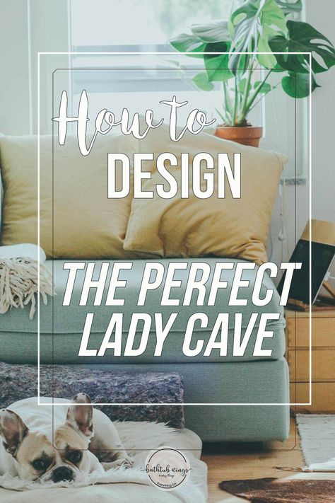 Move over man caves, it's all about lady caves and she sheds now! A woman cave is not all pink and frilly, it is a personal and peaceful space of your own! We will show you how to create the ultimate lady cave, she shed or small space for you to enjoy! #sheshedideas #sheshed #ladycave #womancave #ladycaveideas #herspace Womens Cave Room Ideas, Mom Cave Ideas Inspiration, Lady Lair Ideas, She Cave Room Ideas For Women, She Room Ideas For Women, Girl Cave Ideas Small Spaces, Woman Cave Diva Den, She Cave Ideas For Women, Hangout Room Ideas Woman Cave