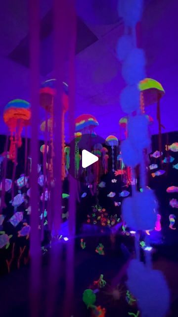 Sarah on Instagram: "And a reel just for our Under the Sea Glow Show, because it was pretty epic. #glowshow #elementaryart #elementaryartshow #artshow #artshowseason" Glow Gallery, Glow In The Dark Art, Art Elementary, Glow Art, Glowing Art, Glow In Dark, Sea Art, Preschool Art, Elementary Art