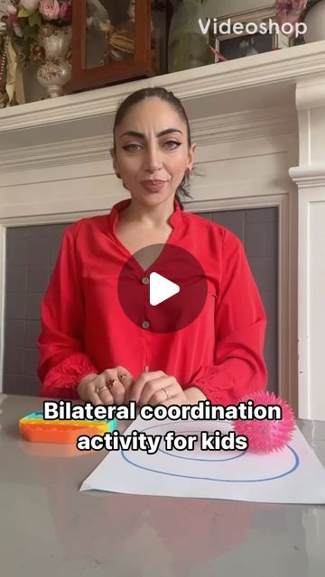 Circle Activity For Preschool, Bilateral Drawing, Circle Shape Activities For Preschool, Bilateral Coordination Activities Kids, Bilateral Activities, Bilateral Coordination Activities, Gym For Kids, Brain Gym For Kids, Experiments For Preschoolers