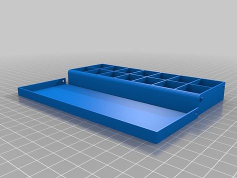 update v1.1 -added support for nubs Slightly Improved version of pill box organizer by Alex Bilger. I've added name of days to colomns, modifed size of cells (now length and height set the inner size). Box and lid can be selected in parameters or box and lid can be printed together. When created customized version - all parts created by customizer. Also I've improved the form of container and added clips to organizer. Pill Box Organizer, Box Organizer, Name Day