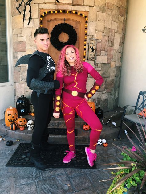 Shark Boy And Lava Girl Costumes Friends, Lava Girl Costume Adult, Shark Boy And Lava Girl Costumes College, Sharkboy And Lava Girl Costume, Shark Boy Lava Girl Costume, Shark Boy And Lava Girl Costumes Couple, Sharkboy And Lavagirl Costume Couple, Shark Boy And Lava Girl Costumes, Lava Girl Halloween Costume