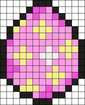 Easter Egg Pixel Art, Easter Egg Perler Bead Patterns, Egg Perler Bead Patterns, Easter Perler Beads, Easter Pixel Art, Easter Perler Bead Patterns, Minecraft Easter, Easter Drawings, Corner Crochet