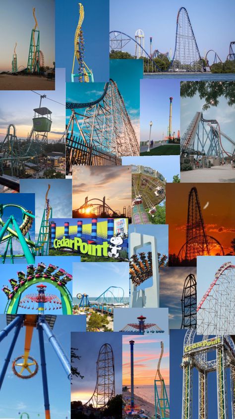 In my opinion cedar point is so underrated!!✨✨#cedarpoint#preppy#collage#preppycollage#vibes#cedarpointcollage Cedar Point Aesthetic, Point Aesthetic, Preppy Collage, Cedar Point Amusement Park, Scary Farm, New England States, Pity Party, Cedar Point, Roller Coasters