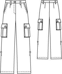 Pants Sketch, Celana Kargo, Cargo Outfit, Sewing Jeans, Velvet Dress Designs, Burda Patterns, Flat Sketches, Knee Pants, Baggy Trousers