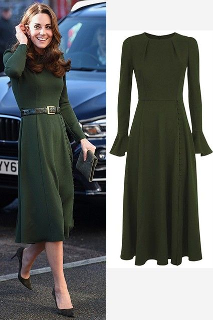 Wedding Guest Outfit Winter Classy, Princesa Anne, Kate Middleton Style Outfits, Dress Motif, Wedding Guest Outfit Winter, Kate Middleton Outfits, Sophisticated Outfits, Elegant Midi Dresses, Royal Dresses