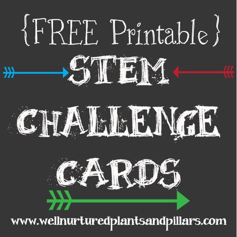 Well Nurtured Plants and Pillars has a post on STEM that includes FREE STEM printable cards and activities. There are numerous activities included and instr Stem Planning Sheet Free Printable, Stem Challenge Cards Free Printable, Stem Printables, 1st Grade Stem Challenge, Low Prep Stem Challenges, Science Experience, Stem Bins, Homeschool Stem, Stem Challenge