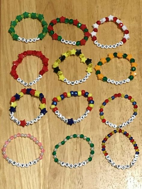 Diy Bracelet Ideas, Rave Kandi, Bracelets With Beads, Diy Kandi Bracelets, Pony Bead Bracelets, Diy Kandi, Bracelets Friendship, Kandi Ideas, Anime Friendship