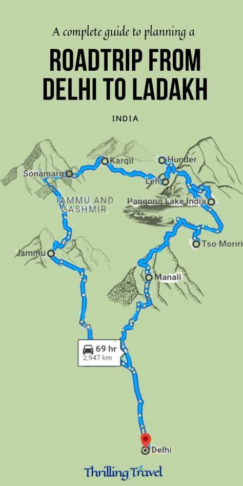 A complete guide to plan a road trip to Ladakh from Delhi with details on routes, night halts, and tips. All about a Ladakh road trip Ladakh Photography, Travel India Beautiful Places, Road Trip Photography, India Travel Places, Road Trip Map, Amazing India, Travel Infographic, Holiday Travel Destinations, Adventure Travel Explore