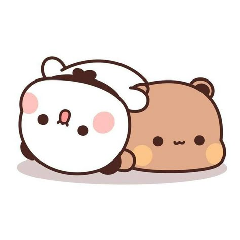 😜🫶🏽🐼🐻☁️✨ have a good day!! . #bububabycouples #bearcouple #love #cute #comic #cutecouples Bubu Dudu Bear, Dudu And Bubu, Panda And Bear, Peach Goma, Bear Gif, Bubu And Dudu, Dudu Bubu, Milk And Mocha, Peach Cat