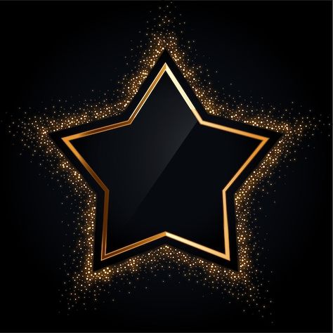 Golden star frame with golden glitter | Free Vector #Freepik #freevector #glitter-frame #vip #black-golden #luxury-party Metallic Christmas Decor, Black Friday Banner, Retro Mirror, Metallic Christmas, Star Illustration, New Year Fireworks, Celebration Background, Holiday Banner, Star Background