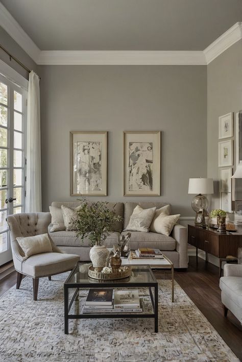 Discover the secrets to achieving neutral elegance in 2024 with Sherwin Williams! Unveil trend alerts and color schemes for a stylish home makeover. #ad     #Colortrend #wallpaint2024  #color2024  #DIYpainting  ##DIYhomedecor  #Fixhome Paint Colours For Small Living Room, Shiitake Sherwin Williams Living Room, Sherwin Williams Accolade, Greige Paint Colors Living Room, Accolade Sherwin Williams, Popular Living Room Colors 2024, Sherwin Williams Taupe Tone, Sherwin Williams Living Room Colors, Tony Taupe Sherwin Williams