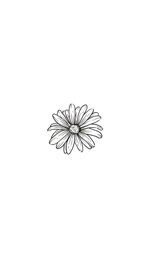 Linework Daisy Tattoo, Margarita Tattoo Design, Daisy Tattoo Outline, Daisy Tattoo Stencil, Realistic Daisy Tattoo, Margarita Flower Tattoo, Camomile Tattoo, Black And White Daisy Tattoo, Daisy Fine Line