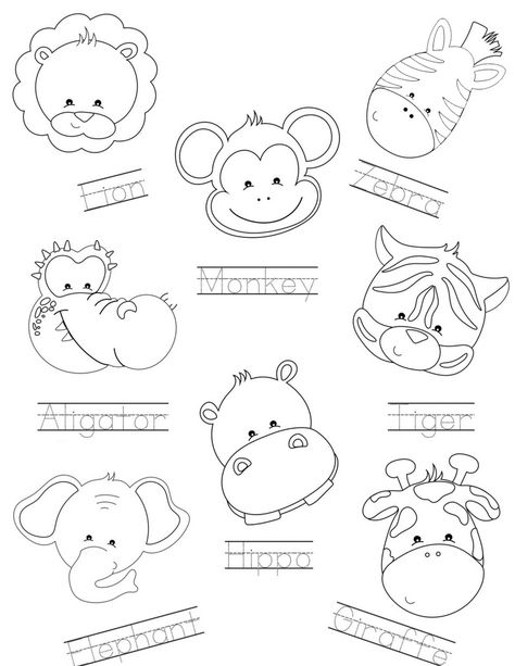 Jungle Animal Theme Preschool, Zoo Animals Preschool Worksheets, Jungle Worksheets Preschool, Rainforest Worksheets Preschool, Zoo Animals Kindergarten, Animals For Preschool Activities, At The Zoo Worksheets, Wild Animals Worksheets For Kindergarten, Zoo Worksheets Preschool