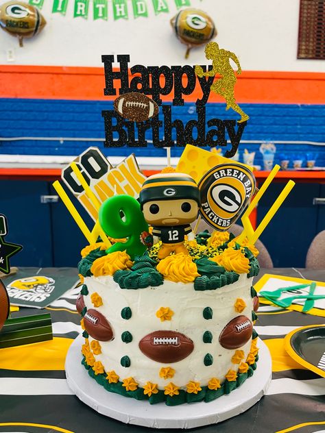 Packer Birthday Party, Green Bay Packers Birthday Cake, Packers Birthday Party, Greenbay Packers Cake, Green Bay Cake, Packers Birthday, Green Bay Packers Birthday, Green Bay Packers Party, Green Bay Packers Cake