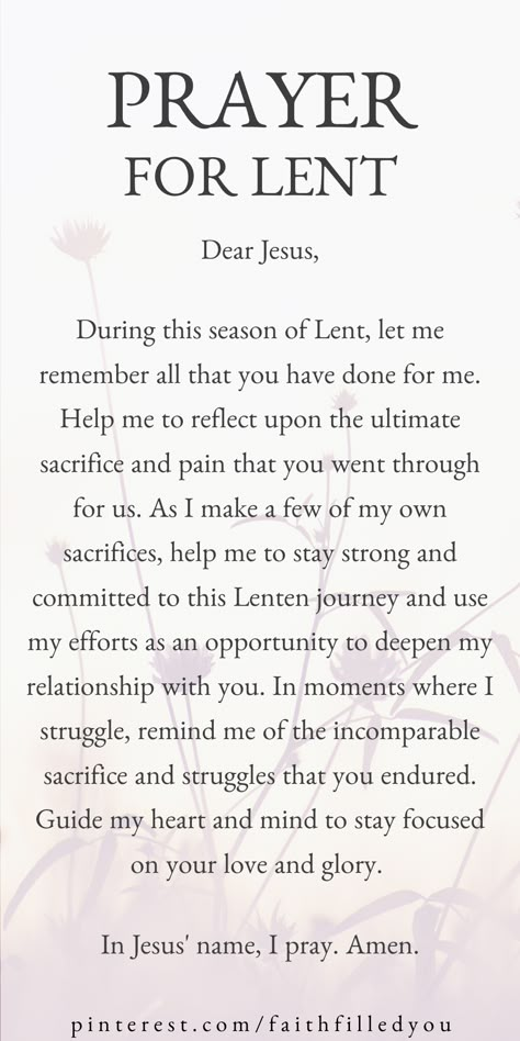 A prayer for Lent. Lenten Meals Catholic, Lent Season, Lent Friday Meals, Lenten Prayers Catholic, Lent Meals, Prayers For Lent Season, Lenten Season Quotes, Lent Season Quotes, Lent Quotes Catholic