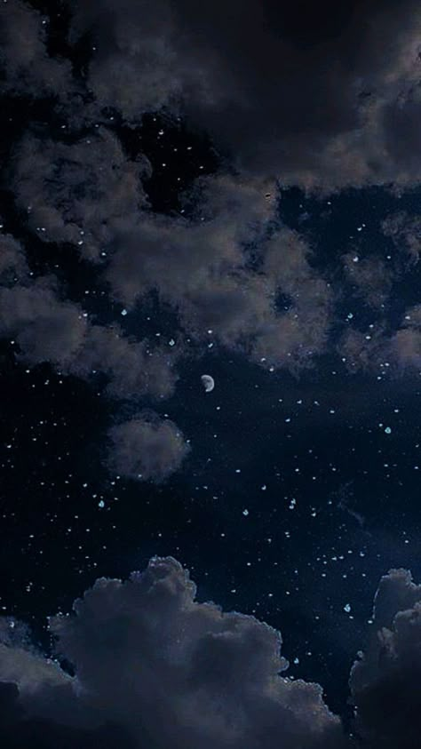 Star Night Wallpaper, Wallpaper Moon And Stars, Sky Stars Night, Moon And Sky, Mobile Images, Pretty Stars, Night Sky With Stars, Moon In The Sky, Moon And Stars Wallpaper