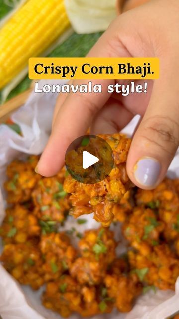 Easy Indian Snacks Vegetarian, Bhajiya Recipes Indian, Recipes Snacks Easy, Indian Snack Recipes At Home, Corn Pakora, Corn Recipes Indian, Corn Pakoda Recipe, Easy Snack Recipes Indian, Snack Recipes Vegetarian