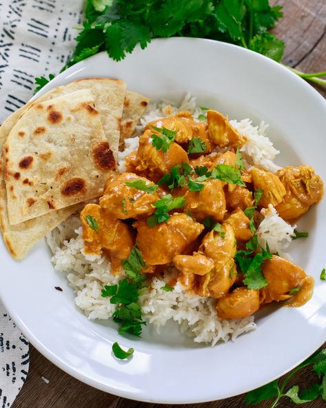 Indian Butter Chicken inspired: Chicken braised in butter and coconut milk, tomato paste, ginger, garlic and spices. Fast, easy recipe that tastes insanely good. Fast Butter Chicken Recipe with Coconut Milk ©Tangled with Taste by TangledwithTaste.com This post may contain affiliate links or ads. Please see Disclosure Policy for more information. Pin it to your “Best... Read More » The post Fast Butter Chicken Recipe with Coconut Milk appeared first on Tangled with Taste. Coconut Butter Chicken, Healthy Butter Chicken Recipe, Healthy Butter Chicken, Recipe Coconut Milk, Healthy Butter, Recipe With Coconut Milk, Chicken Curry Soup, Butter Chicken Recipe Easy, Gyro Recipe