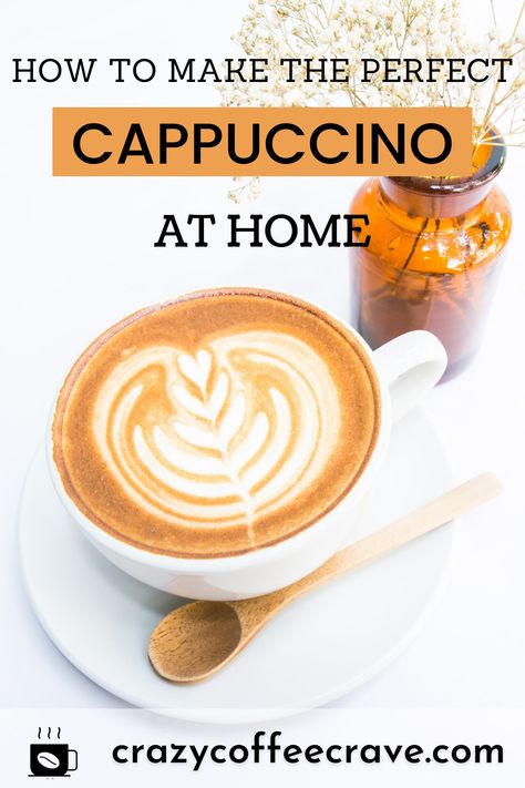 A cappuccino is an espresso-based coffee drink that originated in Italy, and is traditionally prepared with steamed milk foam. Today, anyone can make the perfect cappuccino at home. Let's try this! #cappuccino #latte #coffee #recipes #coffeelovers #drinks #coffeeguides #coffeefacts #coffeerecipes #blogs #coffeeblog Coffee Cappuccino Recipes, How To Make A Cappuccino With A Machine, Easy Cappuccino Recipe, Oat Milk Cappuccino, Best Cappuccino Recipe, Hot Cappuccino Recipe, Optavia Coffee, Coffee Hacks Recipes, Simple Coffee Recipes