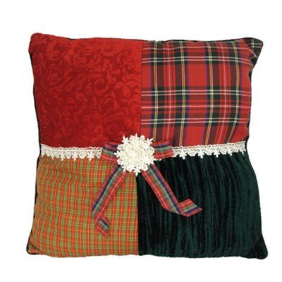 Northlight Seasonal This Square Textured Tartan Plaid Velvet Decorative Christmas Throw Pillow features 4 patterns on the front including a tartan plaid green crushed velvet red velvet with a brocade patterned design and a smaller plaid pattern. Cleaning Pillows, Christmas Throws, Faux Fur Throw Pillow, Fur Throw Pillows, Throw Pillows Christmas, Indoor Christmas Decorations, Velvet Throw, Floral Throw Pillows, Velvet Throw Pillows