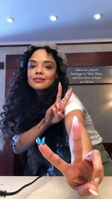 Micheal B Jordan And Tessa, Bianca Creed, Tessa Thompson Creed, Human Human, Tessa Thompson, Curly Hair Styles Easy, Marvel Cast, Marvel Women, Brown Women