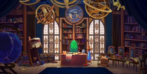 Arcane Room Aesthetic, Environmental Illustration, Steampunk Furniture, Painted Decor, Casino Slot Games, Shop Layout, Ap Art, Cozy Place, Visual Development