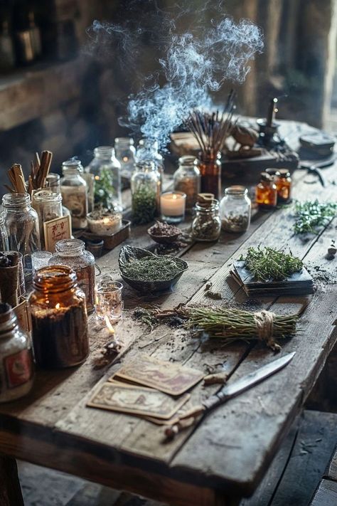 Spell Jars Aesthetic, Herb Tea Aesthetic, Green Witch Rituals, Herbal Remedies Aesthetic, Medicinal Herbs Aesthetic, Witch Lifestyle Aesthetic, Healing With Nature, Herbal Medicine Aesthetic, Homeopathy Aesthetic