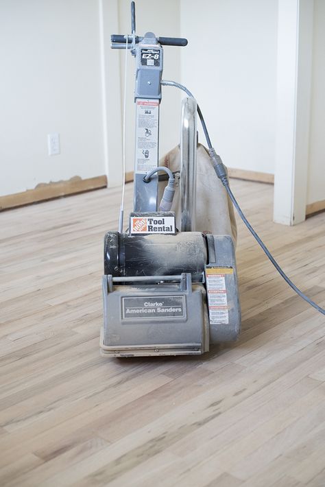 How to Refinish Hardwood Floors Like a Pro - Room for Tuesday Diy Hardwood Floor Refinishing, Sanding Wood Floors, Refinish Hardwood Floors, Wood Floor Cleaning, Diy Hardwood Floors, Refinish Wood Floors, Diy Wood Floors, Sanding Wood, Cleaning Wood Floors