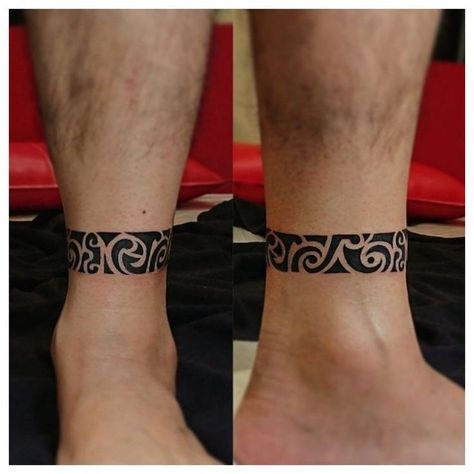 Pin by Ian Scott on Tatuagem in 2021 | Leg band tattoos, Anklet tattoos, Wrap around wrist tattoos Wrap Around Ankle Tattoos, Ankle Band Tattoo, Ankle Tattoo Men, Leg Band Tattoos, Wrap Around Wrist Tattoos, Thigh Tattoo Men, Evolution Tattoo, Wrist Band Tattoo, Polynesian Tattoos Women